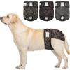 BELLA & PAL Pannolini per Cani Femmine, Pannolini Cane Lavabili, Mutandine Riutilizzabili per Cane Femmina, Alta Assorbenti e Impermeabile, Lavabili in Lavatrice, 3 PEZZI, L