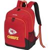 travelite NFL Zaino College Kansas City Chiefs, zaino scolastico in nylon resistente con scomparto laptop 15,6 pollici, aggancio al trolley e schienale imbottito