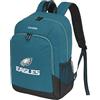travelite NFL Zaino College Philadelphia Eagles, zaino scolastico in nylon resistente con scomparto laptop 15,6 pollici, aggancio al trolley e schienale imbottito