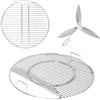 GRISUN Griglia, griglia e kit di pulizia per Weber 55,9/57,2 cm, One-Touch Silver, Bar-B-Kettle, Master-Touch e One-Touch a carbonella, adatto per Weber 8835, 7441, 7444