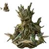 Generic Una scultura integrata per uccelli con albero, mangiatoia per uccelli in resina per esterni, con gancio nascosto per buco della serratura, stravagante decorazione artistica da giardino per cortile