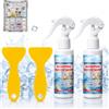 BZURTER Spray sbrinante da 240 ml per congelatore con raschietto e asciugamano | Spray antigelo per congelatore, manutenzione semplice e senza preoccupazioni, versione aggiornata