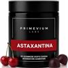 PRIMEVIUM LABS Astaxantina Integratore Gommose - 8 mg - Pura Naturale Alto Dosaggio | Dall'Alga Haematococcus Pluvialis - Con Olio di Cocco per un Migliore Assorbimento - Gusto Ciliegia - Vegane Senza Zucchero
