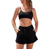 SHEKINI Costume da bagno da donna, 2 pezzi, con tasche