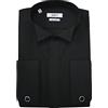 Xact Camicia da Smoking Formale da Uomo con Doppio Polsino e Gemelli