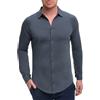 ELDO COLLECTION Camicia Uomo Slim Fit in Cotone Elasticizzato Supima® - Elegante e Aderente - Senza Stirare - Manica Lunga
