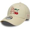 New Era Cappellino Bambini MLB 9FORTY Icona Frutta Ciliegia Los Angeles Dodgers Beige per Giovani 54-56cm (6-12 Anni)