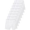 Sloggi 8 Pezzi Boxer Gambaletto Uomo Men Basic Long, Bianco XL