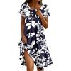 LKRSEEF Vestito Estivo Donna Vestiti Estivi Donna Abito In Lino Cotone Abiti Lunghi Summer Curvy Premaman Caftano Maglina Vestitini Leggeri Xl Vestitino Corti Lungo Camicione Maniche Corte Casual Prendisole