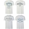 riverso - Maglietta da Uomo a Girocollo RIVLeon, Confezione da 4 Pezzi, Collo Tondo, a Maniche Corte, 100% Cotone, S M L XL 2XL 3XL 4XL 5XL