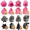 GUO-YING Set di Formine Natalizie 3D - 8 Formine per Biscotti Natalizi con Timbro, Include Omino di Pan di Zenzero e Babbo Natale (Natale)