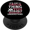 Custom Stuff For Girls Named Tricia Co È solo una cosa da Tricia che probabilmente non capiresti PopSockets PopGrip Adesivo