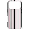 Y2K Retro Aesthetic Stripes Pattern Desi Custodia per iPhone 17 Pro Y2K Rosa Bianco Nero Strisce Retro Vintage Modello Estetica