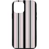 Y2K Retro Aesthetic Stripes Pattern Desi Custodia per iPhone 12 mini Y2K Rosa Bianco Nero Strisce Retro Vintage Modello Estetica
