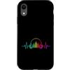 Headphones DJ Hip Hop EDM Electronic Mus Custodia per iPhone XR Heartbeat Headphone Tie Dye Sound Lover Engineer Producer DJ