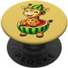 Giraffe Watermelon Summer Cartoon Simpatico design a forma di giraffa con anguria PopSockets PopGrip Adesivo