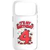 Birthday Ladybug Lovers Custodia per iPhone 17 Pro Questa coccinella è 4 anni 4 anni 4 ° compleanno ragazza famiglia