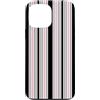Y2K Retro Aesthetic Stripes Pattern Desi Custodia per iPhone 13 Pro Max Y2K Rosa Bianco Nero Strisce Retro Vintage Modello Estetica