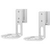goobay Supporto Parete Altoparlante per Sonos Era 100 Set da 2 Fino a 3 kg Inclinabile e Girevole Acciaio Bianco - 71982
