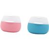 Uonlytech Contenitori da Viaggio per Crema in Silicone 20ml 2 Pezzi | Blu e Rosa, Chiusura Ermetica Riutilizzabile, Formato Leggero per Trasferte e Attività All'aperto