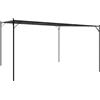 Generic Gazebo da giardino Antracite 4 x 4 m in poliestere e acciaio