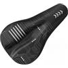 Caswynlife Cuscino per sella della bicicletta in gel di silicone con striscia riflettente, extra morbido, antiscivolo, coprisella per bicicletta