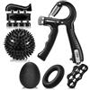 MNUvxzaewf Dito Avambraccio Forza Recupero muscolare Pinza Ginnico Trainer(Black count 6 pc set)
