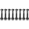 PATIKIL 8pz Hardware di Montaggio per Skateboard 1-5/16 / 33mm Nero | Viti per Skateboard Bulloni e Dadi a Testa Piatta, Acciaio al Carbonio, per Cruiser