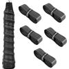 Pevlkawr 5 Overgrips Antiaderenti per Racchette, Neri Perforati, Assorbimento Sudore per Tennis, Badminton, Squash, Manico Racchetta, Guidone Bici, Canna da Pesca, Presa Migliore e Comfort