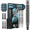 KOTO darts KOTO - Excalibur, 21G, 90% Tungsten, Nero & Argento, Freccette Steel Tip | 21G Freccette Steel Tip, Incl. 3 Barrels, 3 Dart Flight & 3 Shaft, Grip Anello Zigrinato, Incisione Laser, Punta Rastremata