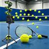 GENERIC Lanciapalle Da Tennis Portatile, Macchina Lanciapalle Da Tennis Con Telecomando, Con Base Triangolare, 33 Palline, Altezza Regolabile Da 60 A 105 Cm Per Principianti, Bambini, Allenatori E Per