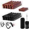 BORISCA Kit di riparazione foratura bicicletta Tubeless 45 stoppini forature 3/6 mm Kit anti-foratura bicicletta con alesatore Kit stoppini forature bici da strada per MTB bici da strada ghiaia