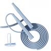 Tufgo Corda per saltare in PVC con impugnatura antiscivolo in PVC (blu azzurro)
