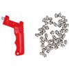 BauphryX 50 tacchetti antiscivolo in acciaio al carbonio per scarpe da golf, antiruggine, con chiave a punta, punte per scarpe da corsa, stivali da trekking, scarpe da golf