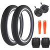 ZUKKA Set di 2 pneumatici per bicicletta 16/20 x 2,125 e 2 camere d'aria | Bike Tires - Guaina per BMX, MTB, mountain bike, triciclo, Crusier Bicycle