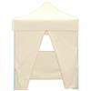 Generic Tenda pieghevole per feste, 2 x 2 m, 4 pareti, acciaio, Oxford 600D