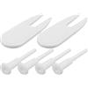 Luxshiny Kit Adattatore Spina per Sfera Yoga, Tappi Valvole per Fitness e Pallavolo | Plastica Bianca, Accessori Compatti e Portatili, Uso Pilates e Viaggio, Compatibile con Attrezzi Sportivi
