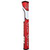 Super Stroke SuperStroke Traxion Pistol GT 1.0 Putter Grip | Improves Feedback and Tack, Enhances Feel and Comfort, No-Taper Technology, 10.50" in Length, Weighs 83g| White/Grey/Red (71200)