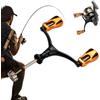 Vitaldkrnp Mulinello con impugnatura per pesca, sostituzione mulinello da pesca | Alluminio Per accessori da pesca Acqua salata Pesca a traina interna Casting