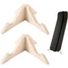 OLYCRAFT 2 Set Slackline Balance Board Stand 27.9 × 27.9 × 10 cm Accessori per allenamento in legno Skate Deck Display Slackline Board Display Rack per Palestra Fitness Yoga Surf Formazione