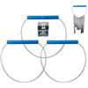 Ride Flare Supporto per catena di cera calda per bicicletta, 3 pezzi, 40 cm, in acciaio inox, con manico, ideale per appendere e sgocciolare, per bici da corsa, mountain bike, ghiaia, accessori