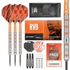 Target Darts Raymond Van Barneveld RVB 22G Set di Freccette con Punta in Acciaio al tungsteno - 9 Alberi PRO Grip - 9 Voli PRO Ultra - Portafoglio Dart - Dart Counter App Coupon Bundle