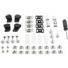 Opatiny Kit di riparazione casco sportivo per casco da hockey calcio sport | Clip a J, clip a R, fibbie in metallo, fibbie in plastica, adatte per caschi da hockey, calcio, baseball, softball