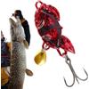 Buhygn Esche da pesca in acqua salata E Strumenti Da Pesca Sportiva A Forma Di | Esche Artificiali Da Bass Attrezzi per trote, crappie, lucci, lucioperca, pesce gatto, esche realistiche per pesc