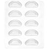 Generico Eyeglass Nose Pads - Silicone Adhesive D Shape | Soft Non Slip Replacement | 5 Pairs, 1.6x0.7cm Each, Soft Silicone, Textured D Shape, Pressure Resistant Adhesive Backing, For Eyeglasses, Sunglasses And