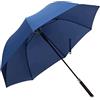 Generic XYNSNDB Ombrello da Golf Ombrello da Golf Antivento Automatico Ombrello con Bastone Aperto Resistente Gentiluomo Britannico Baldacchino Ombrello Ventilato (Blu : Blu, Dimensioni : 96cm)