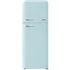 PYRAMIDEA Frigorifero Vintage Retro Doppia Porta Mambo Colore Azzurro Capacità 240 L