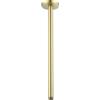 RANDOM Braccio doccia con flangia, oro 40,6 cm, montaggio a soffitto, braccio dritto per soffione doccia fisso, oro spazzolato. RD91038-16BG