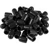PATIKIL 8mm Interno Dia Gomma Tubo Estremità Cappuccio, 50pz Vite Filo Protezione Copertura per Viti Bulloni, Nero