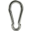 Lumonic Moschettone standard V4A in acciaio inox | 10x100mm | Inossidabile + resistente all'acqua di mare | per tende da sole, amache, cani, campeggio